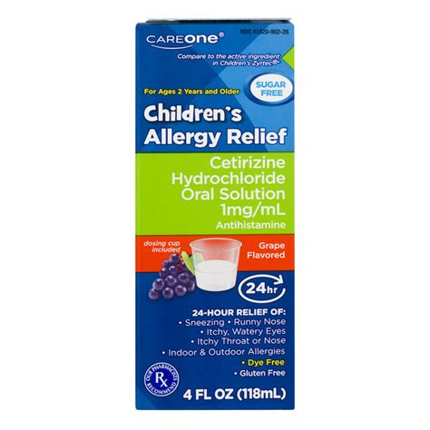 Save On Careone Childrens Allergy Relief Cetirizine Hydrochloride Oral