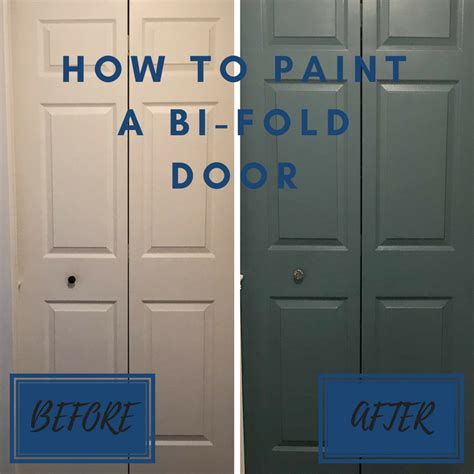 How To Paint A Bi Fold Door Bifold Doors Door Makeover Diy Painted