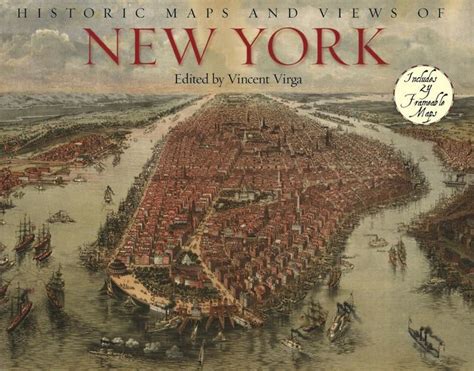 Historic Maps And Views Of New York By Vincent Virga Paperback