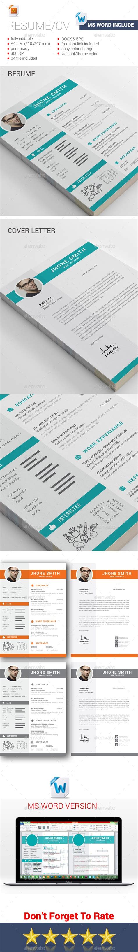 Our cv templates are designed with your success in mind. Resume — EPS Template #cv template #graphicriver resume ...