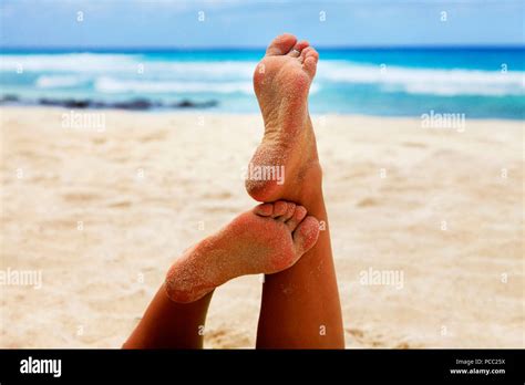 Feet At The Beach Hi Res Stock Photography And Images Alamy