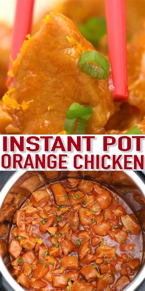 Instant Pot Orange Chicken 30 Minutes Video Sweet And Savory
