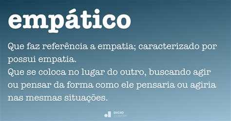 Empático Dicio Dicionário Online De Português