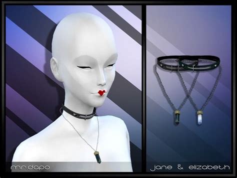 Jane And Elizabeth Necklace By Mrdapo At Tsr Sims 4 Updates Couleur
