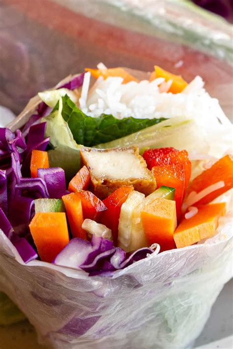 Vegetarian Rice Paper Rolls Rainbow Rolls Wandercooks