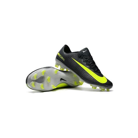 Nike Mercurial Vapor Xi Fg Cr7 Acc New Soccer Cleats Black Yellow