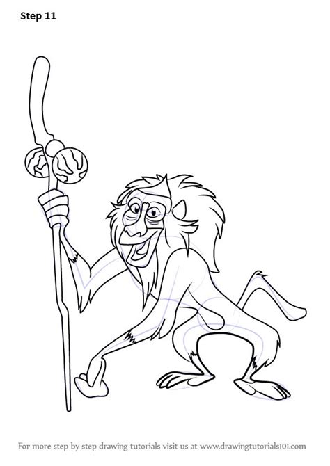 I wanna be like you coloring page. Learn How to Draw Rafiki from The Lion Guard (The Lion ...