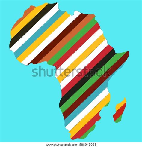 Africa Map Silhouette Icon Vector Illustration Vector De Stock Libre De Regalías 588049028