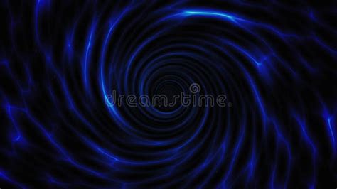 Rotating Blue And Yellow Glowing Spiral Tunnel Stock Video Video Of