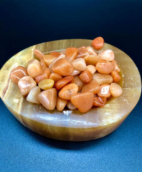 Orange Aventurine Crystal Chips 3 Ounce And 12 Pound Bags Etsy