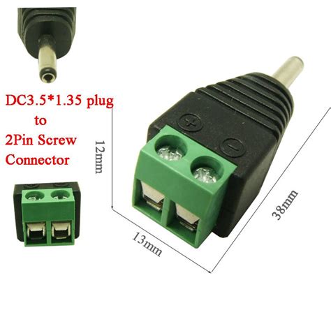 10pc Free Shipping Brand New Dc Plug Male 3 5 1 35mm Dc Connector Dc 3