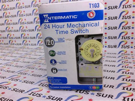 Intermatic T103 24 Hour Mechanical Time Switch Surpius