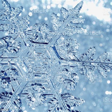 Blue Snowflake Stock Photo - Download Image Now - iStock