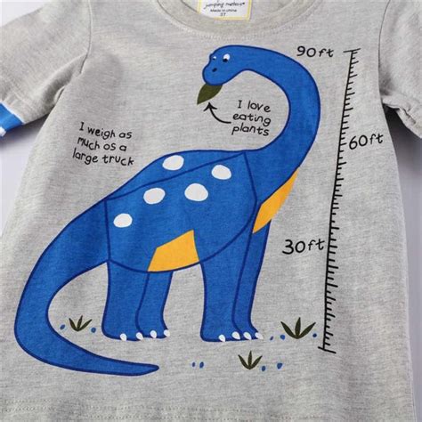 Jumping Meters Long Sleeve Animals T Shirts For Autumn Spring Kids