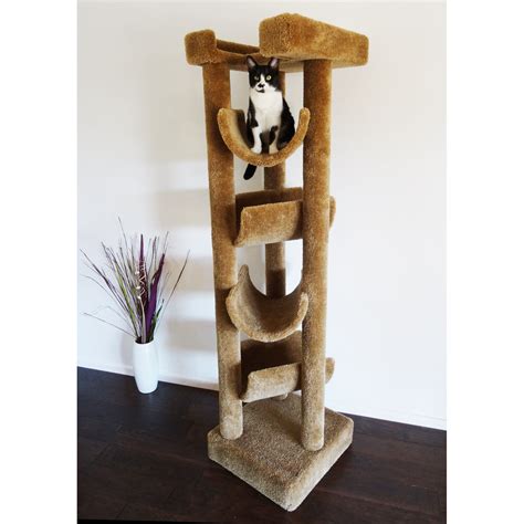 New Cat Condos 72 Premier Solid Wood Cat Tree And Reviews
