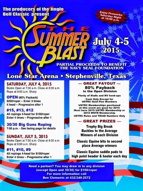Summer Blast Roping Coming To Lone Star Arena This Weekend The Flash