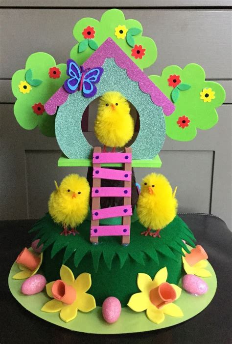 Unique Handmade Easter Bonnethat Nesting Place