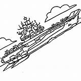 Aircraft Carrier Coloring Navy Ship Kuznetsov Class Cvn sketch template