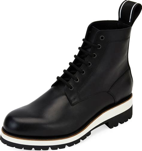 Dsquared2 Mens Leather Lace Up Ankle Boot Luxed