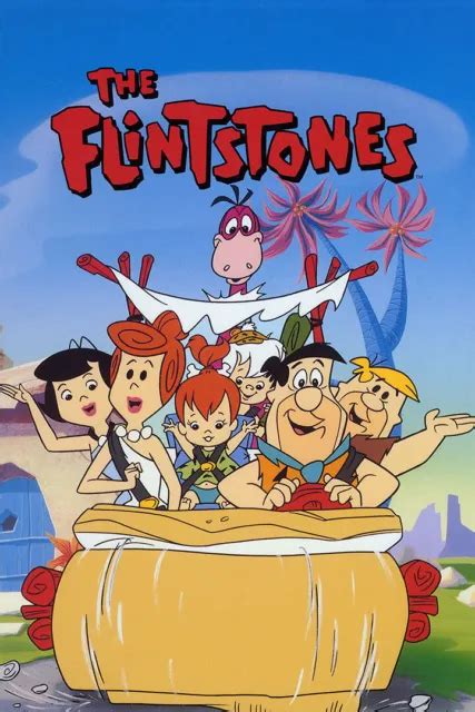 The Flintstones Classic Tv Series Fred Barney Art Home Decor Poster