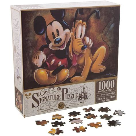 Disney Parks Mickey And Pluto 85th Anniversary Signature 1000 Piece