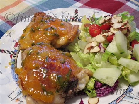 Free range, pastured chicken from birds that are raised on pasture in open fields. Find the Time: Chicken Thighs with Apricot glaze