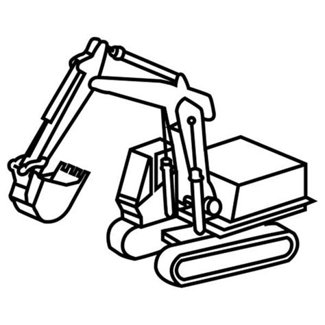 How to Draw Excavator Coloring Pages: How to Draw Excavator Coloring