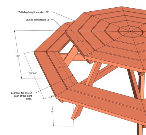Octagon Picnic Table In 2020 Octagon Picnic Table Octagon Picnic Table Plans Diy Picnic Table