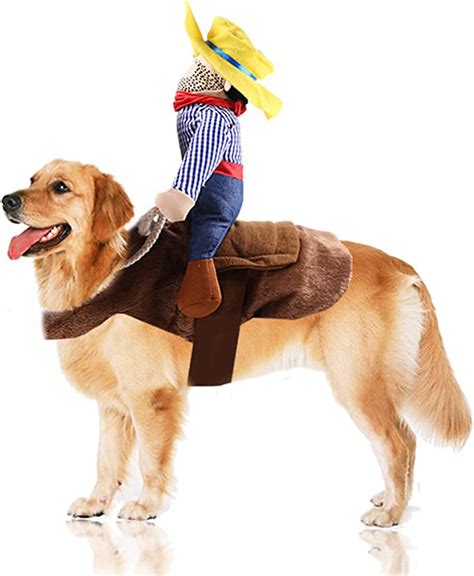 Seis Pet Riding Costume Novelty Pet Supplies Cowboy Rider Horse Riding