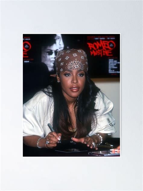 Aaliyah Vintage Poster For Sale By Julocreation Redbubble