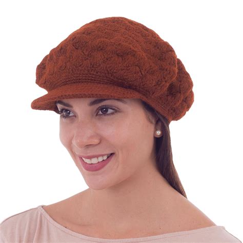 Unicef Market 100 Alpaca Hat Cinnamon Cap