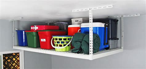 Saferacks 4x8 Overhead Garage Storage Rack Heavy Duty 18 33