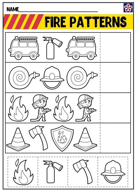 Free Firefighter Worksheets Fire Safety Preschool