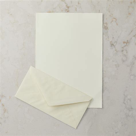 Deckled Edge Writing Paper And Envelope Set Letter Set Size 20 Sheets