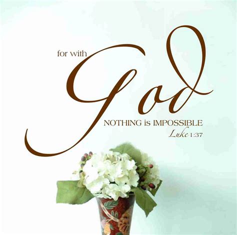 Decal Drama · For With God Nothing Is Impossible Luke 1