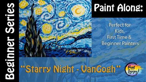 Easy Step By Step Painting Starry Night Van Gogh🎨 Simple For Kids