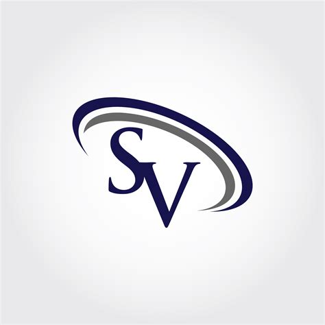 Monogram Sv Logo Design By Vectorseller