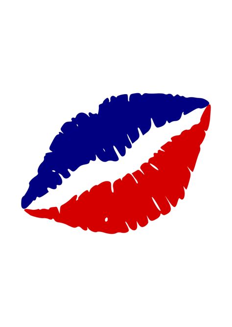 USA America Kiss Lips Free SVG File | SVG Heart png image