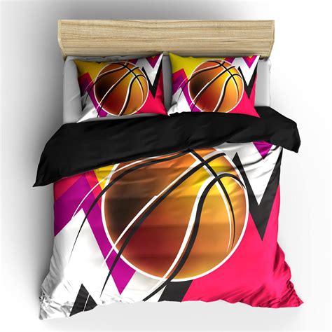Abstract Girls Mod Basketball Comforter Set Thedezineshop