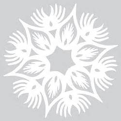 How To Make Paper Snowflake With Wings Pattern To Cut Out Free