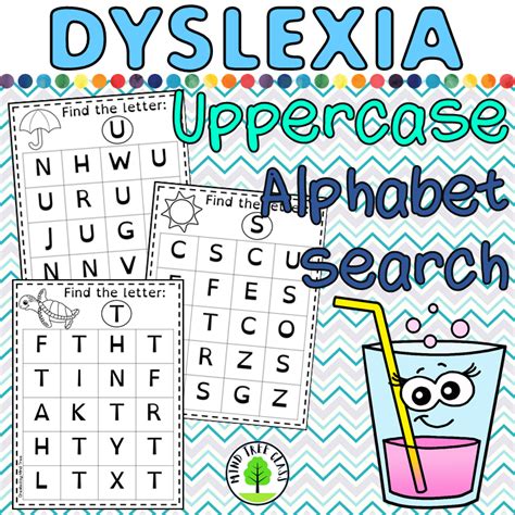 Dyslexia Uppercase Alphabet Search Worksheets Dyslexia Dyslexia