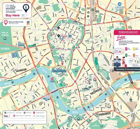 Krakow Tourist Attractions Map Tourist Destination In The World