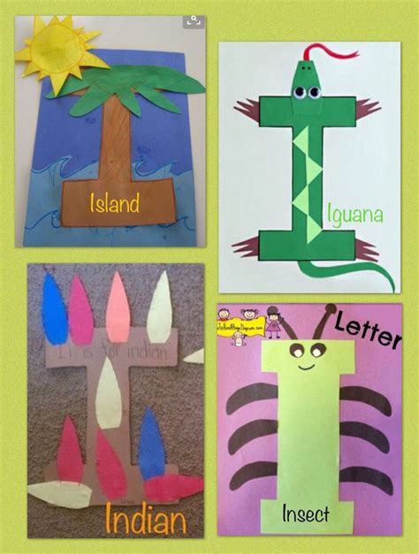 Preschool Letter I Letter A Crafts Letter I Crafts Alphabet Crafts