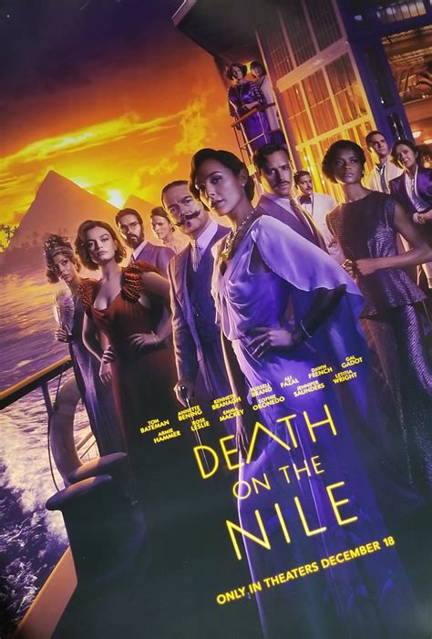 Death On The Nile Original Movie Poster Double Sided 27 X40