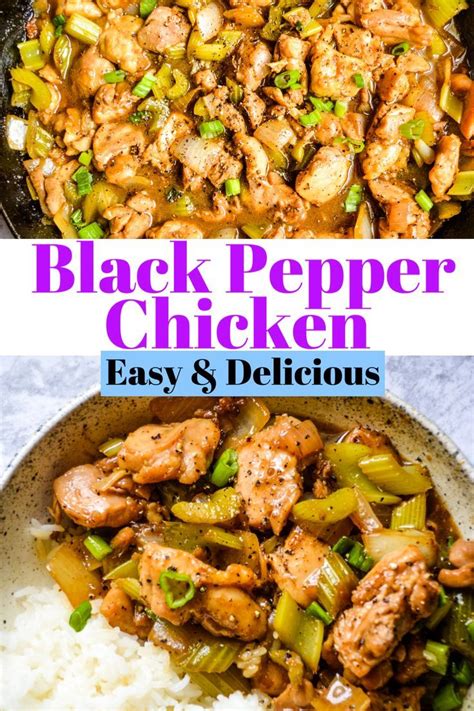 This 30 minute meal is spicy and inspired by chinese flavors. Black Pepper Chicken » Kay's Clean Eats | Recipe in 2020 ...