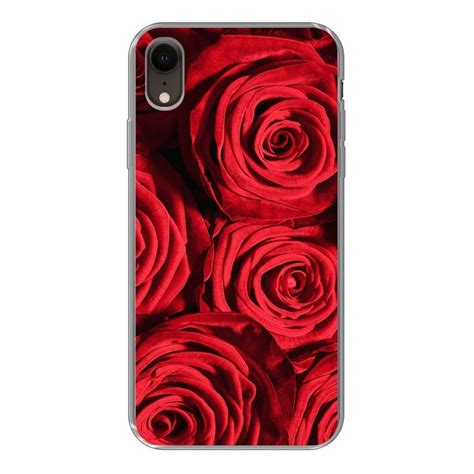 Muchowow Handyhülle Rosen Rose Rot Handyhülle Apple Iphone Xr Smartphone Bumper Print Handy