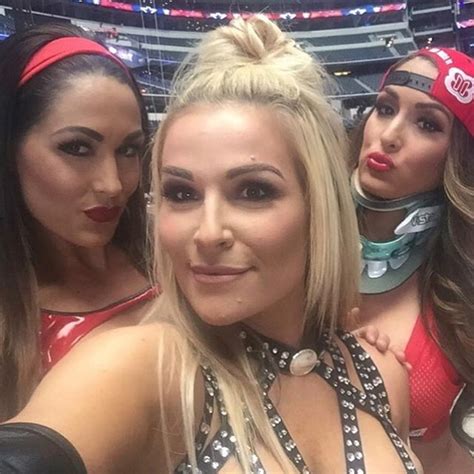 Power Trio Wrestlemania Ready Makeup On Brie Natalya By