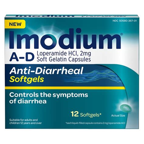 Imodium A D Anti Diarrheal Softgels 1source