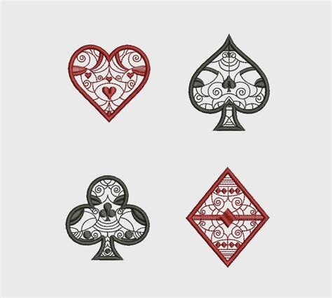 Application Playing Card Suits Spade Heart Diamond Club Etsy In 2020