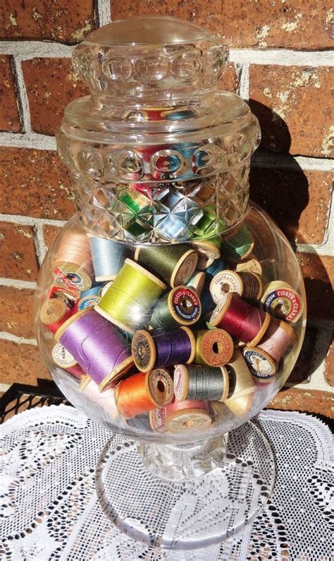 Ten Wood Thread Spools One Very Large Two Large And 7 Small Etsy